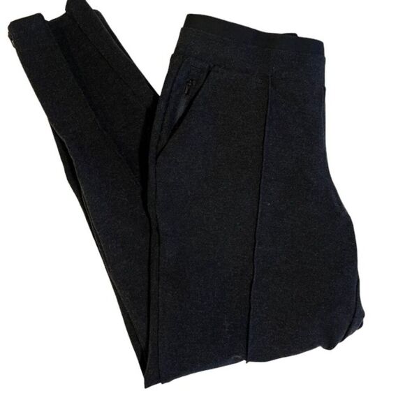 Athleta Pants - Athleta Women's Venice Heathered Black Pintuck Pants Size XSmall